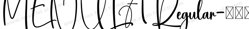 MENULA Regular字体转换
